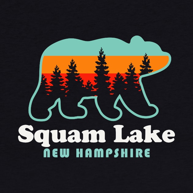 Squam Lake New Hampshire Camping White Mountains by PodDesignShop